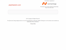 Tablet Screenshot of playfreedom.com